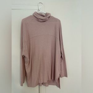 AERIE | light pink cowl neck top